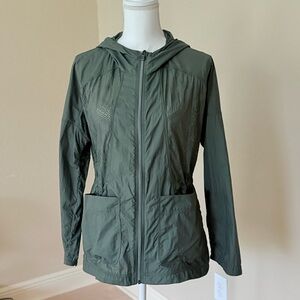 Athleta Green Utility Jacket with Hood